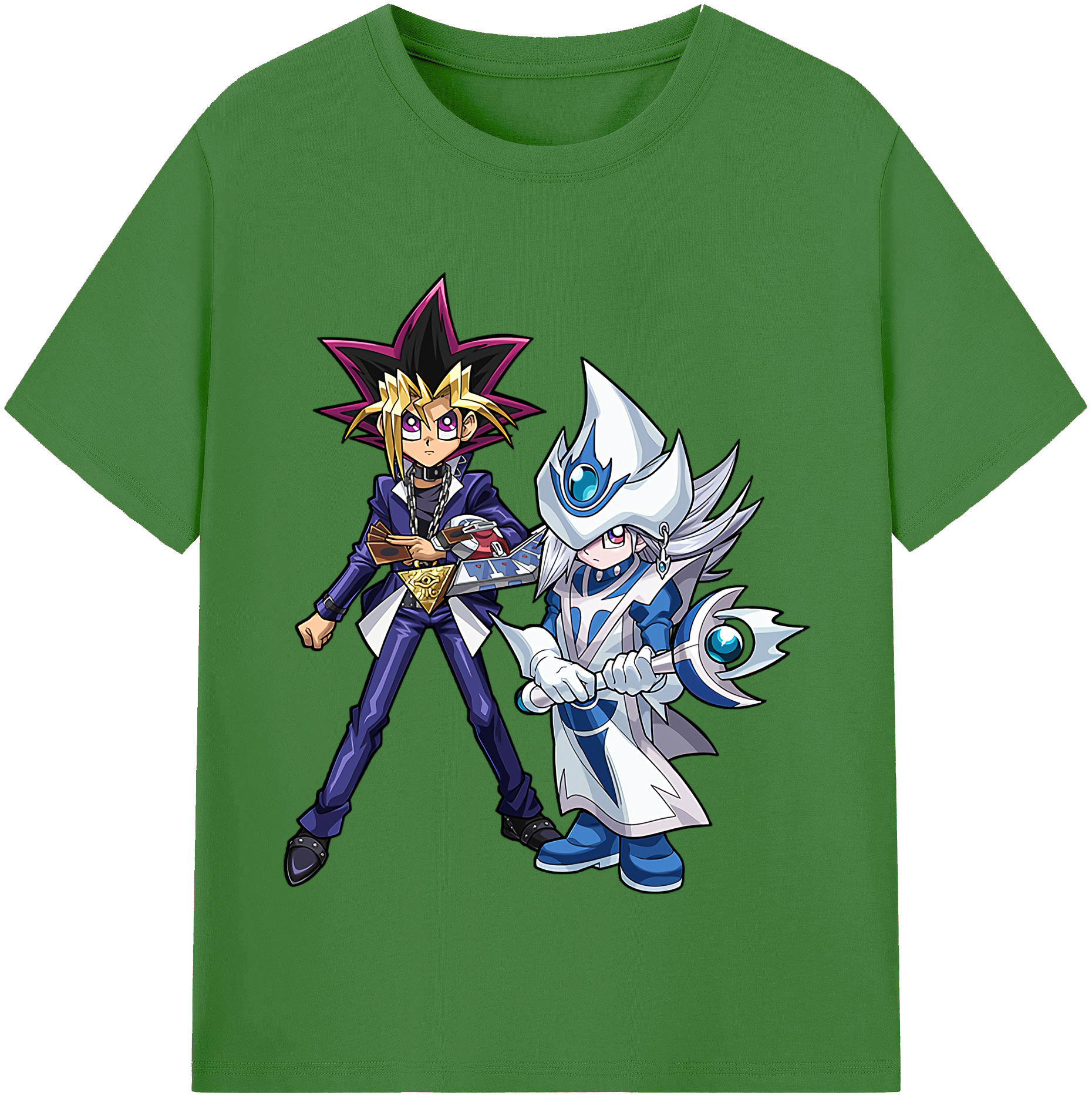（画像用） 遊☆戯☆王 Yu-Gi-Oh! レディースカジュアルプリントTシャツ（綿100％）